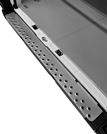 A bumper footplate in robust aluminium